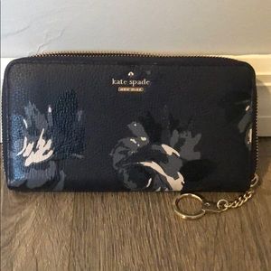 Kate spade night rose women’s navy wallet